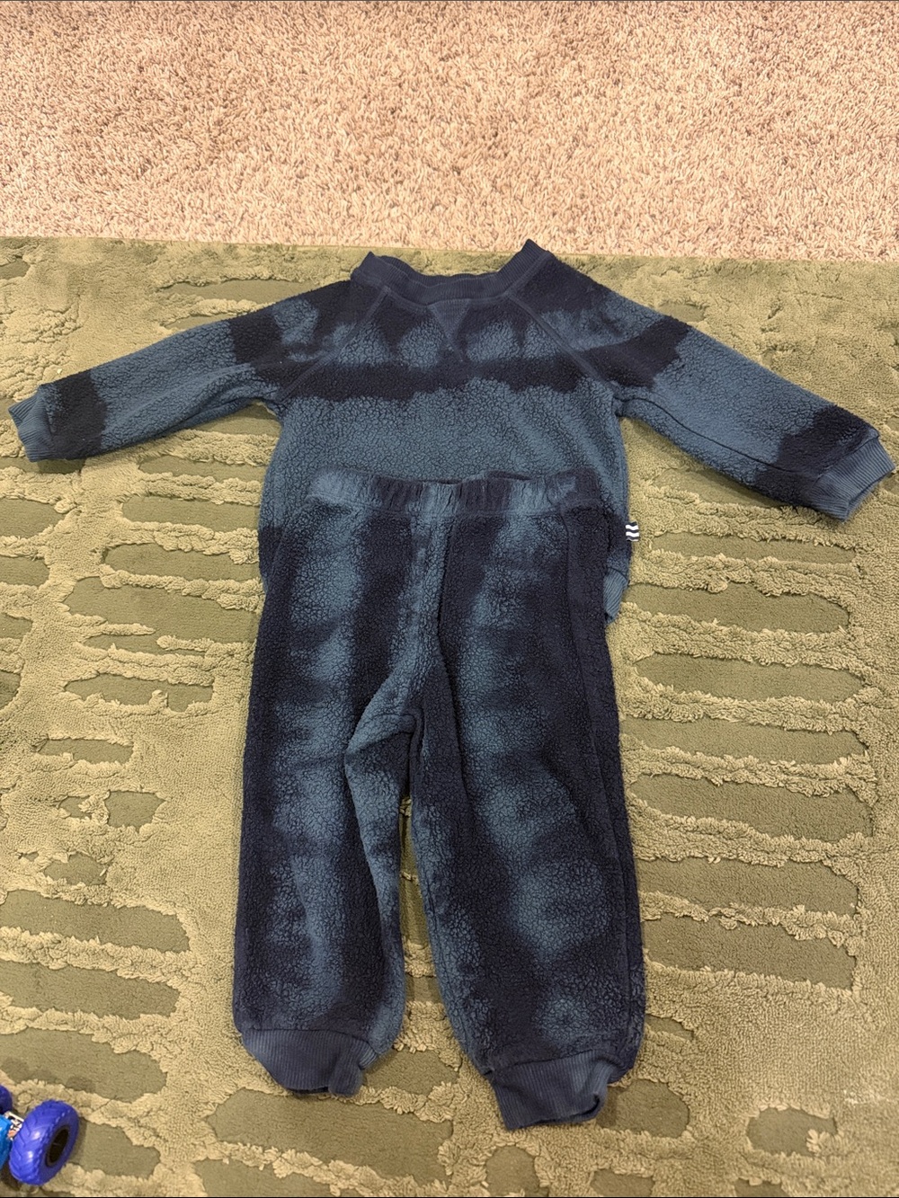 Splendid Blue Tie Dye Fleece Set 12-18M